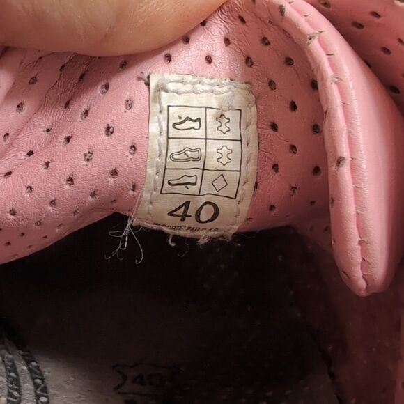 Vintage No Name Flyer Jogger Pink Wedge Sneakers Sz 40 - Picture 9 of 10